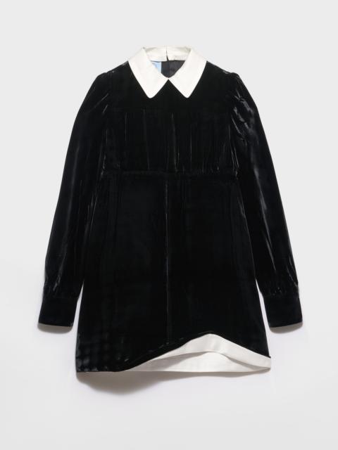 Velvet mini-dress