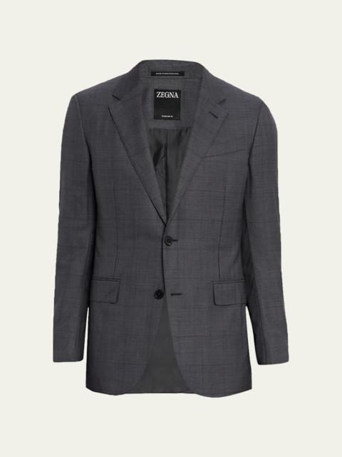 Men's Tonal Plaid 15milmil15 Wool Suit