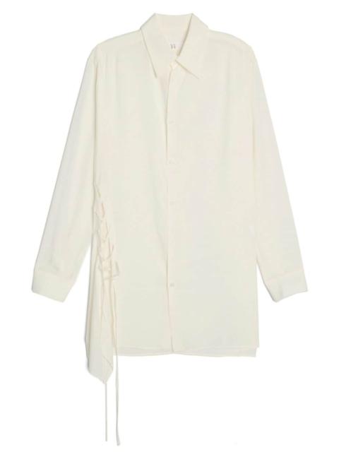 lace-up detailing shirt