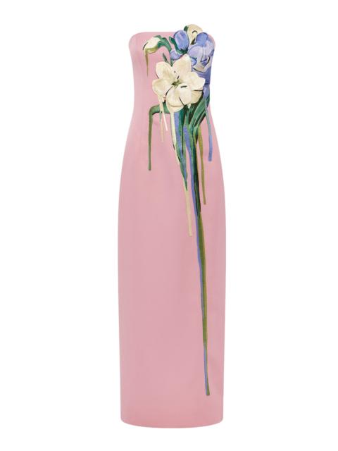 rayna floral appliqud crepe maxi dress leo lin rayna floral appliqud crepe maxi dress Rayna Appliqu Floral Maxi  Dress