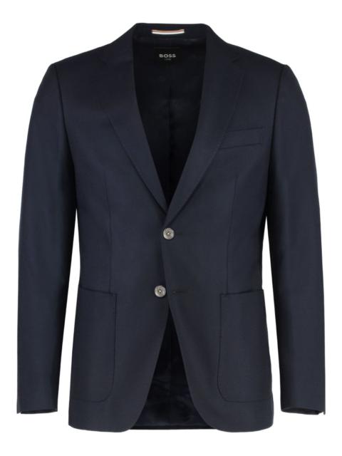 single-breasted notched-lapel jacket