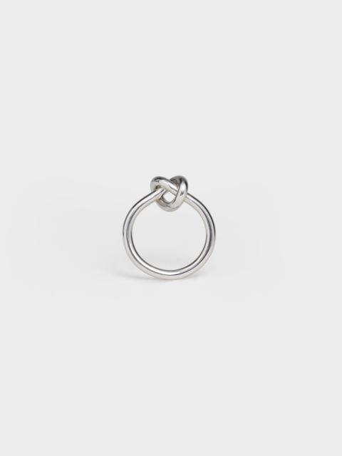 Knot Ring in Brass with Rhodium finish