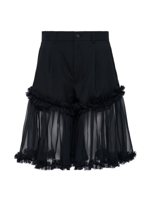 Wool Oxford x Polyester George