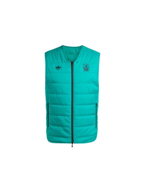 adidas Liverpool FC Terrace Icons Vest Black Sea Green