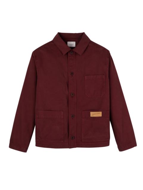 Jacket Burgundy - Overdyed cotton