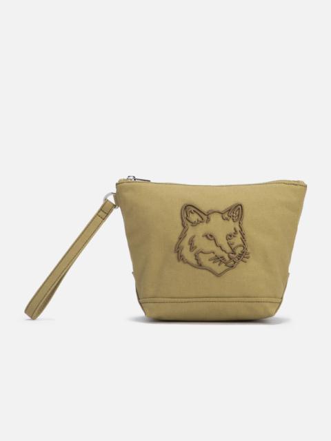 FOX HEAD ZIPPED POUCH