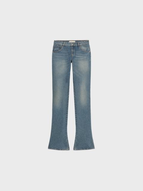 STRAIGHT LEG JEANS WITH LOGO EMBROIDERY