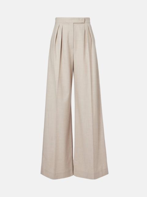 Zulia cashmere-blend wide-leg pants