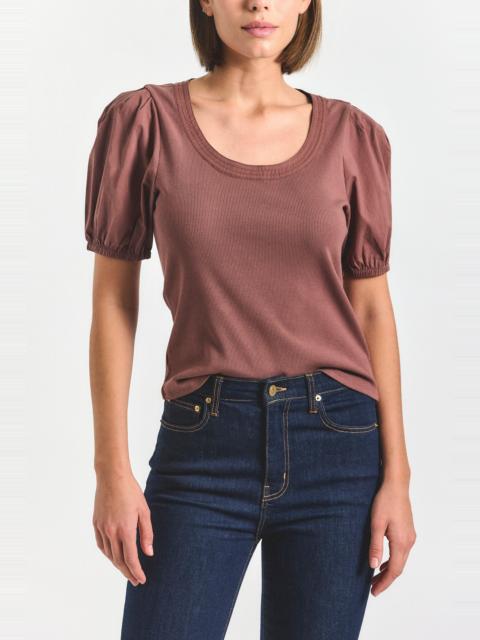 WILLA BALLOON SLEEVE SCOOP TOP