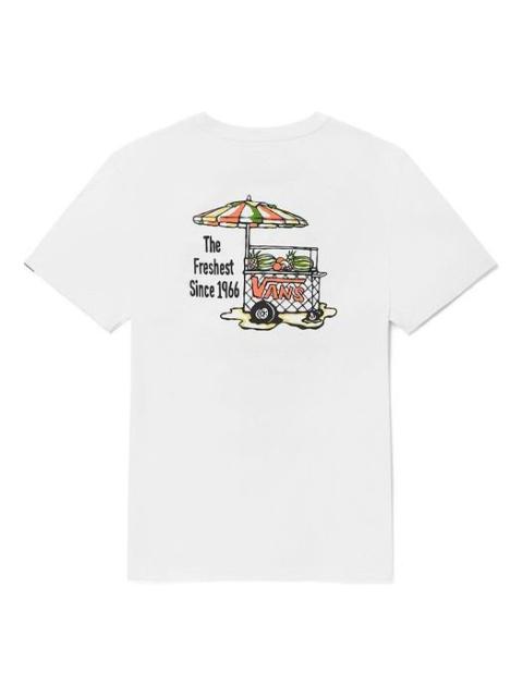 Vans Funny Printing Sports Round Neck Short Sleeve Unisex White VN0A5F3LWHT
