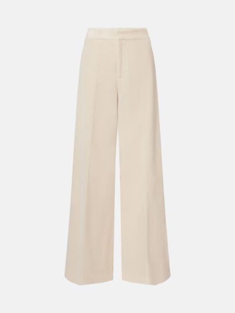 Cotton wide-leg pants