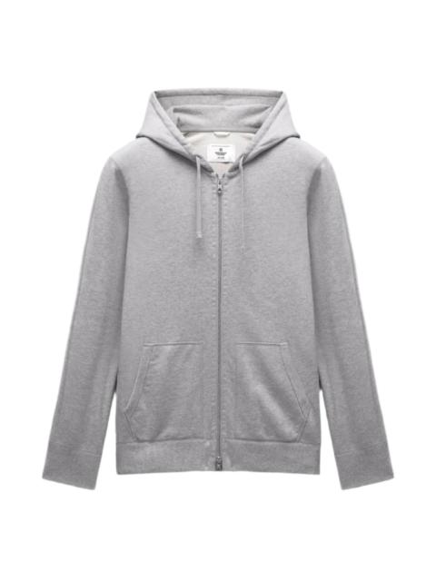 Midweight Terry Slim Zip Hoodie Heather Grey