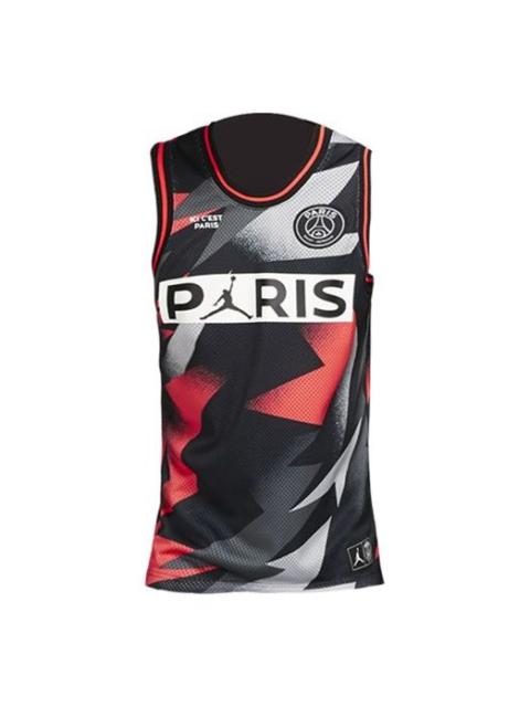 Air Jordan Paris Saint-Germain Mesh Cloth Jersey 'Black Infrared 23' BQ8357-010
