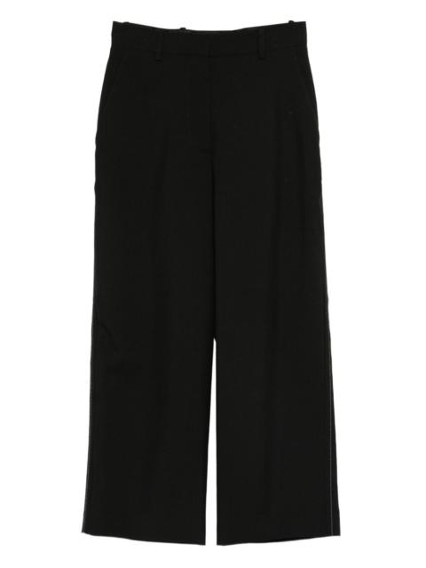 Hosen side-stripe cropped trousers