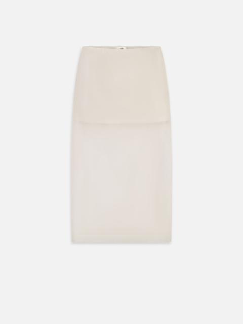 The Silk Organza Skirt in Alabaster