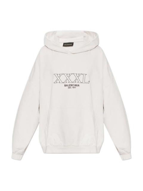 Balenciaga XXXL Oversized Popover Hoodie 'Off White' 713677TNVD99784