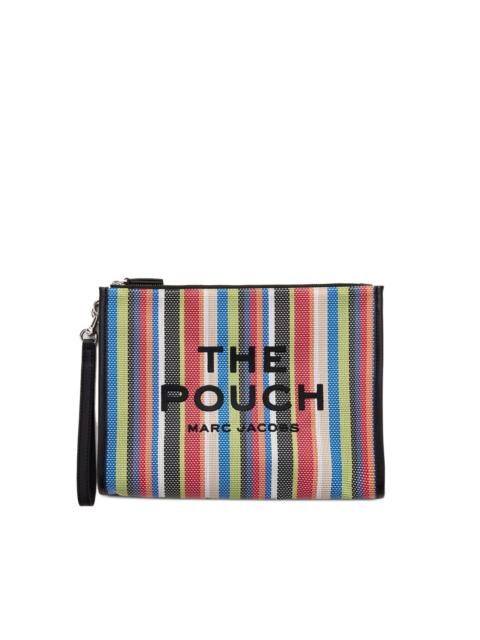 striped zip-pouch