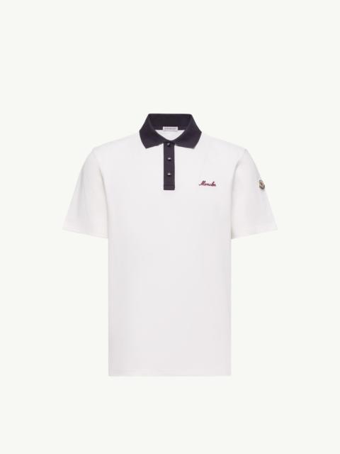 Embroidered Logo Cotton Piquet Polo Shirt