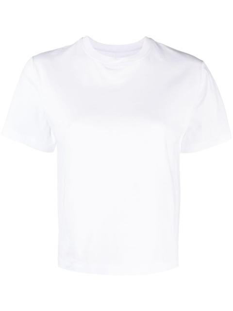 short-sleeved cotton cropped T-shirt