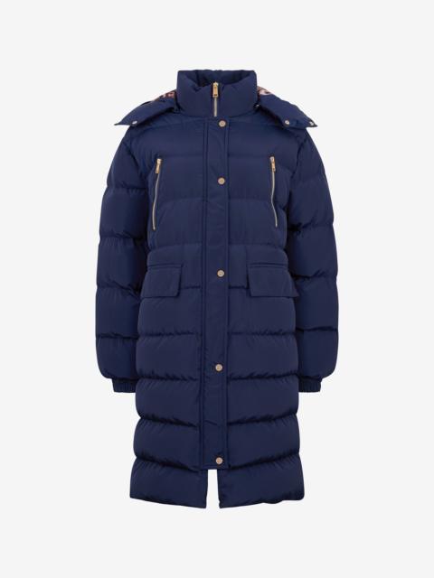 Marble Print Down Jacket