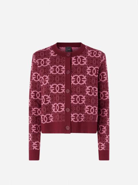 CARDIGAN WITH LOVE BIRDS LOGO