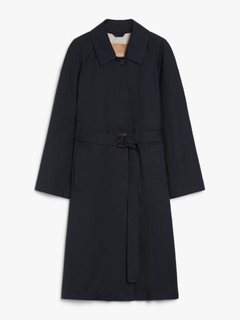 ORLEANS Single-breasted water-repellent twill trench coat