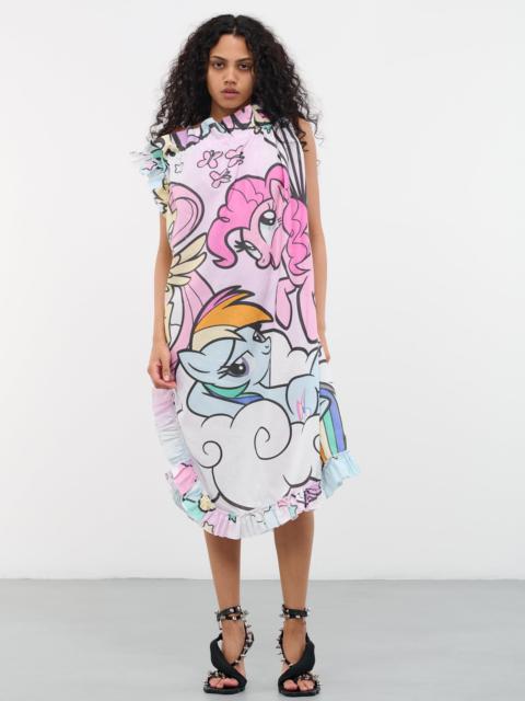 Ruffled Deadstock Midi Dress