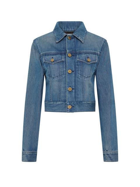 Bronte Jacket in Uruguayan Blue Recycled Cotton Denim