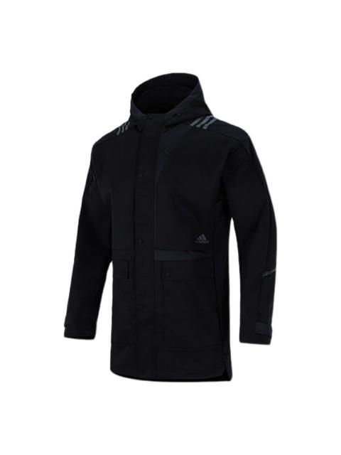 adidas Cargo Pocket Sports Hooded Jacket Black H40227