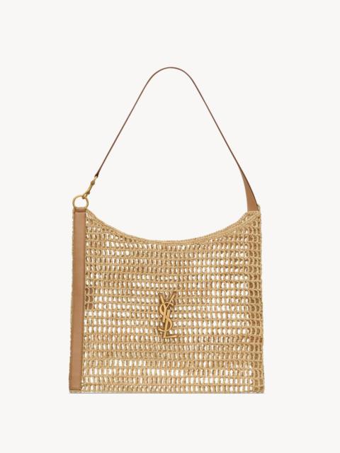 OXALIS IN RAFFIA CROCHET AND LEATHER