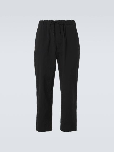 Cropped straight pants