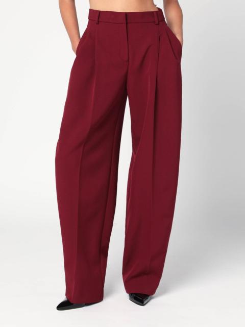 Bordeaux pleated pants