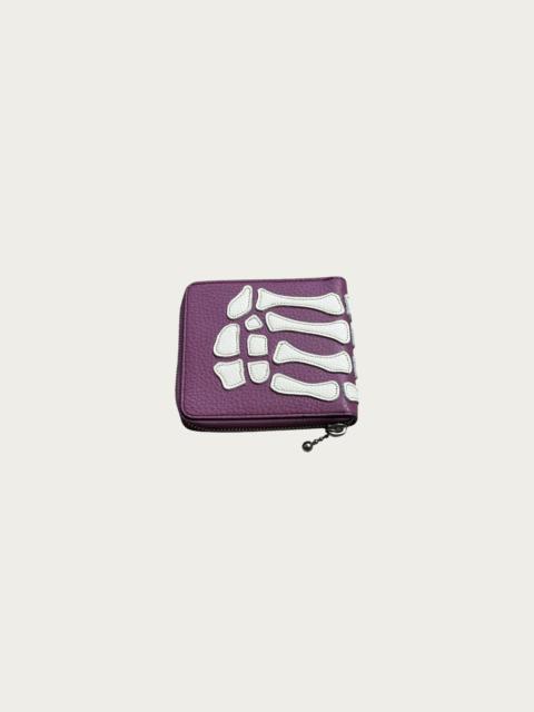 THUMB-UP BONE BAND ZIP Wallet - Purple