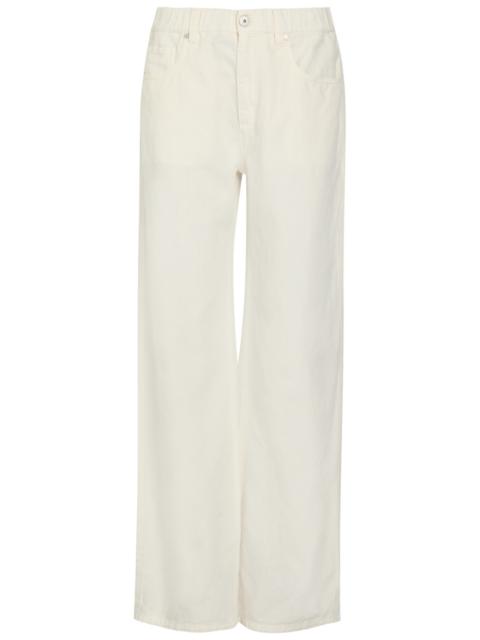 Brunello Cucinelli Dyed Wide-leg Denim Jeans