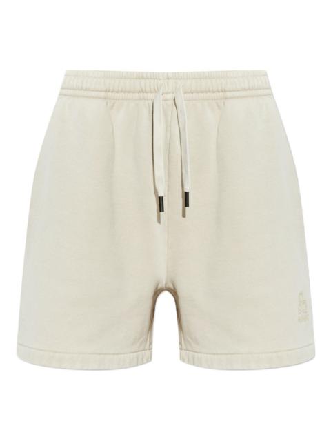 Miranae logo-embroired track shorts