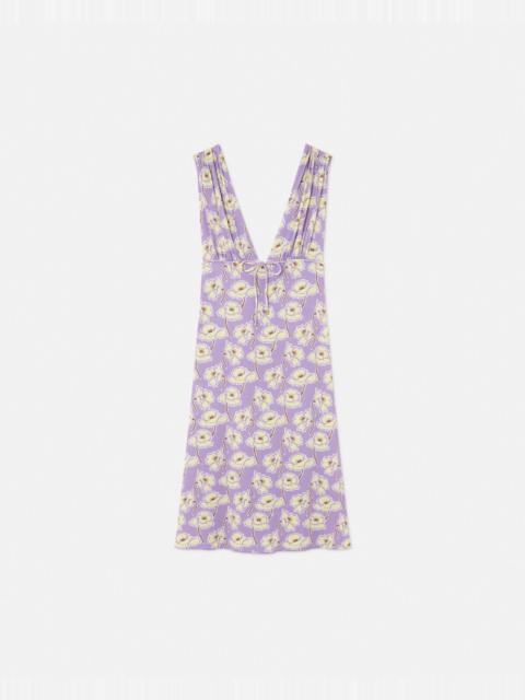 Poppies V-Neck Midi Dress