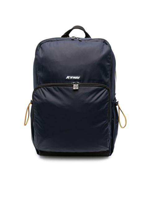 logo-patch drawstring backpack