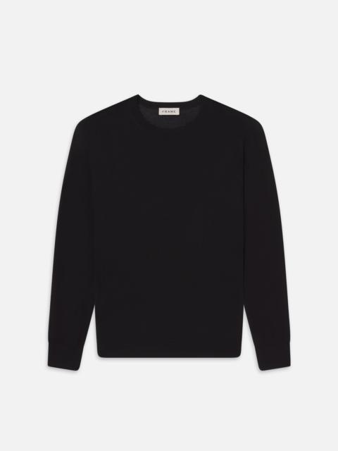 Superfine Crewneck Sweater in Black