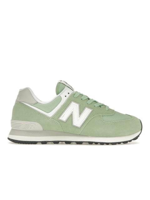New Balance 574 Mint White