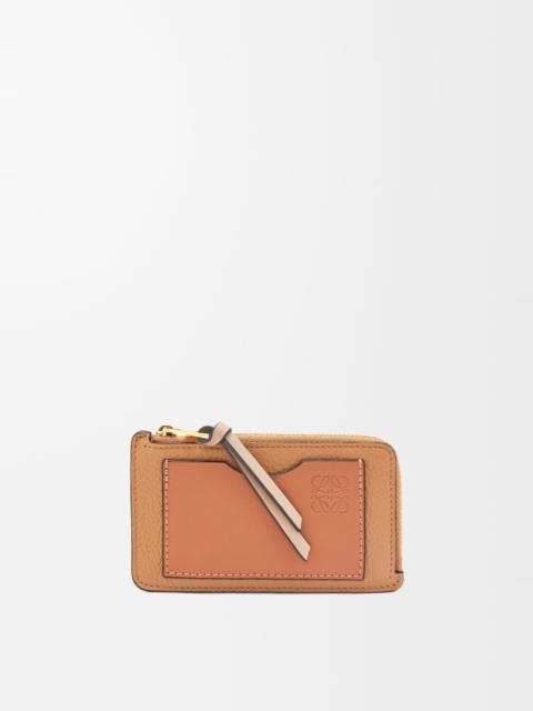 Coin cardholder in soft grained calfskin