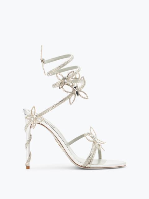 Margot Mirrored Gray Sandal With Butterflies 105