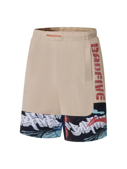 Li-Ning BadFive Graphic Basketball Shorts 'Beige' AAPS031-5