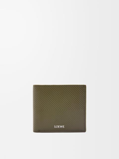 Bifold wallet in textured classic calfskin
