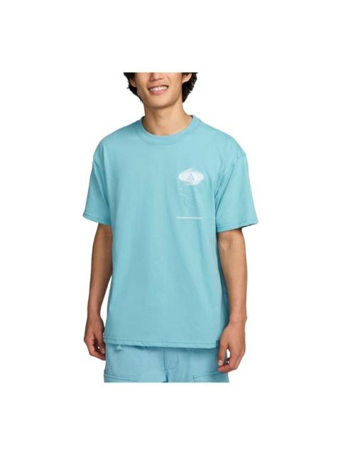 Nike ACG Dri-FIT Graphic T-Shirt Asia Sizing 'Denim Turquoise' FZ5276-464