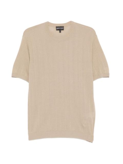 knitted short-sleeve T-shirt