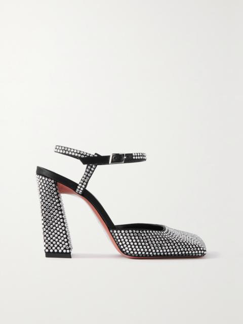 Charlotte Crystal-embellished Satin Pumps