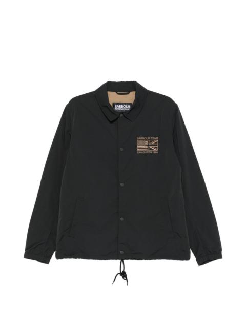B.Intl Coach logo-embroidered shirt jacket