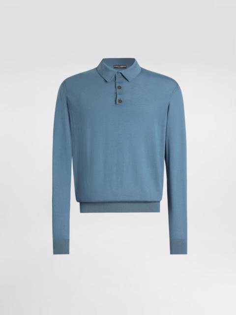 Cashmere polo shirt