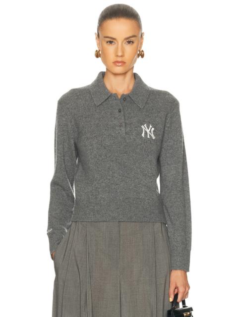 Heritage Yankees Serif Cashmere Polo Sweater