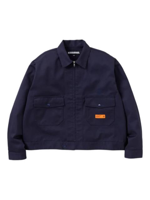 flap-pocket zip-front shirt jacket